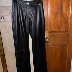Woman’s leather pants